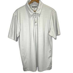 CYPRESS CLUB PERFORMANCE Polo Golf Shirt Moisture Wicking Breathable Mens M Gray